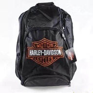 TOP△۩ Harley Davidson กระเป๋าเป้สะพายหลัง สามารถปรับได้ สําหรับใส่แล็ปท็อป หมวกกันน็อค