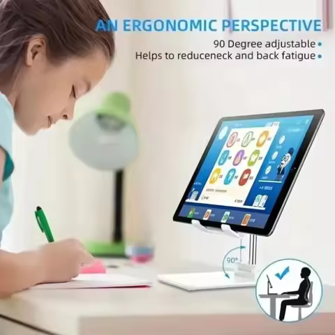 1PC Adjustable Foldable Phone Stand Tablet Holder Desktop Stand for iPhone Samsung iPad All Phones T