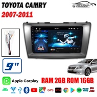 HO 💥RAM8 ROM128 [ใส่ซิม] 4G LTE💥จอตรงรุ่น TOYOTA CAMRY 2007-2011 เวอร์ชั่น12.1 WIFI GPS 2din 2K จอQL