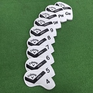 APEX Golf Iron Head Covers PU Leather Embroidery 4-9 PW GW SW Golf Accessories