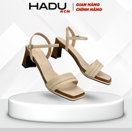 MINI ARES Square Heel 7P Sandals HADU M7156 High Quality Leather Anti-Slip Sole 12T