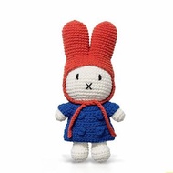 Miffy 手工製米飛兔【藍外套+紅帽】