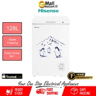 Hisense 128L Chest Freezer FC128D4BWP Net Liter : 95L FC128 FC128D4BWPS | Peti Sejuk Beku