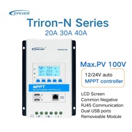 【5 Days】EPEVER 20A 30A MPPT Solar charge Controller LCD RS485 port 12V24V Auto charger Max PV 100Vdc