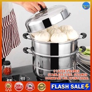 Kitchenware Original 3 Layers Steamer for Puto 3 Layer Siomai Steamer Stainless Cookware Multifuncti