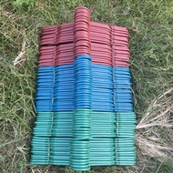 LHK 6 dozen 37x16cm Colored Plastic Round Hanger/PLASTIC CLOTHES HANGER