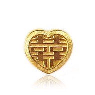 CHOW TAI FOOK 999 Pure Gold Charm - Wedding《喜喜》R20782