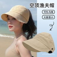 [Ready Stock] Empty Top Quick-Drying Sunscreen Hat Female Sun Hat Zhao Lusi 2026 New Style Bucket Ha