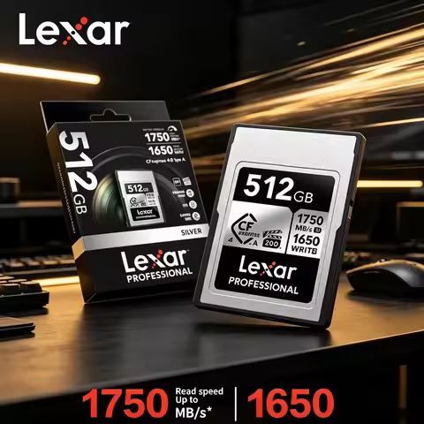 Lexar CFexpress Type B Silver Card 128GB 256GB 512GB CF Express RAW 4K Video Digital Memory Card for