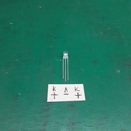 MERAH Led 5mm 3pin 3volt Red Orange KAK