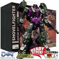 Dream star toys Transformable Robot - DST02-001 Scrapper , Devastrator Combiner hovel Fighter