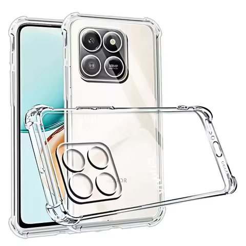 Transparent Phone Case for Honor X7d X7c X6c X8c X9c Clear Soft TPU Back Cover Shell for Honor X7 X6