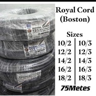 ROYAL CORD 18/2 16/2 14/2 12/2 10/2 2 core and 3 core(Per roll 75metes)