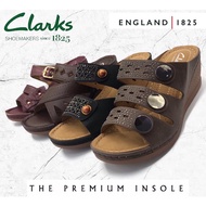 Clarks Women Luxury Wedges Shoes Sandal Clarks Wanita Berkualiti