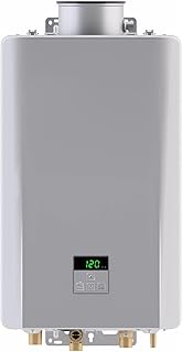 Rinnai RE140iN Non-Condensing Natural Gas Tankless Water Heater, Up to 5.3 GPM, Indoor Installation, 140,000 BTU