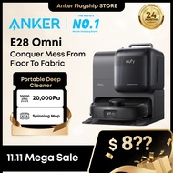 eufy by Anker Omni AI Robot Vacuum E28 - Hydrojet™ Self-Cleaning Mop Portable Deep Cleaner 20000 Pa