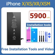 Original High Capacity Battery Compatible with Phone X XS XR XS Max (Free Tools) 2-Year Warranty Sup