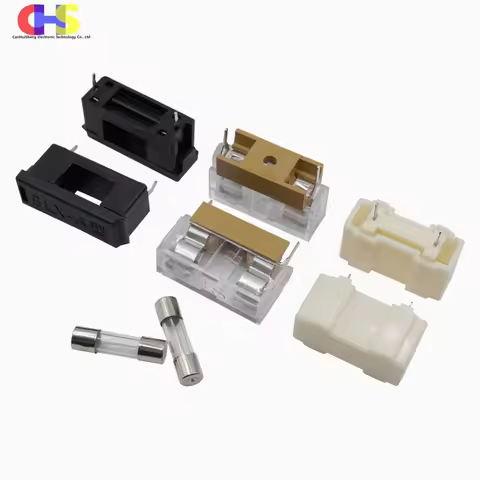 10pcs BLX-A 5*20mm Glass Fuse Holder BF-013 Transparent Insurance Tube Socket With 1A 2A 3A 4A 5A 6A