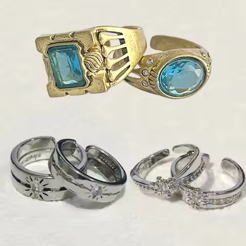 Game Love And Deepspace Ring Xavier Zayne Rafayel Cosplay Unisex Adjustable Opening Rings Jewelry Ac