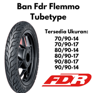 Ban luar FDR flemmo tubetype 70/90 80/90 90/80 90/90 ring 17 untuk motor bebek dan ring 14 untuk motor matic harga murah original FDR