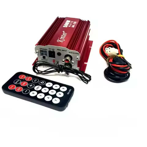 for Kinter MA-700 Auto Car 2 Channels Audio AMP Amplifier Support USB MP3 FM Input with Remote Contr