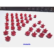 1,000pcs Red Color Tiny Size Origami Paper Stars. 16.5cm x 0.8cm. (4D Glittering paper). #FOS-56.