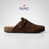 Boston Brown Mules Clog Classic Sole Runo Project - Birken Docmart Men's Sandals
