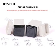 KTVEIH Chord Seal, Grid Guitar/Yukri Chords Stamp, Portable Convenient Chords Print Signet