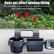 1pc Multifunctional Car Organizer Box With Cup Holder Drink Holder Side Door Window Phone Slot H7O9