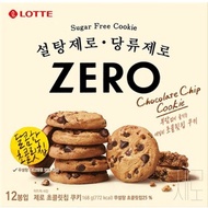 [Lotte] Lotte Zero Chocolate chip Cookie 168g / Zero Sugar / Diet Snack / Healthy Food / Korean Snac