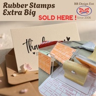 Cop Rubber Stamp Extra Large Custom Logo Company Stamp Cop Besar POST SAME DAY