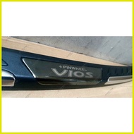 ☽ ◭ ▫ Toyota Vios 2019-2020-2021-2022 Rear Bumper Stepsill Guard (Chrome Plated)