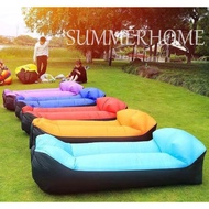 [ Available ] Inflatable Lazy Sofa Bed Outdoor Portable Air Bed Inflatable Sofa Air Cushion Recliner Single Double Folding Bed Pillow