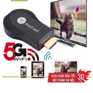Anycast M100 Plus Device uses 2.4G/5G Wireless HDMI Connection from Mobile, Tablet, Laptop to TV