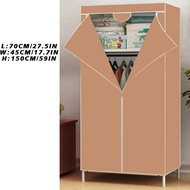 Lemari Baju Aesthetic 70NT Lemari Portable Pakaian Lemari Kain Resleting Lemari Pakaian Plastik