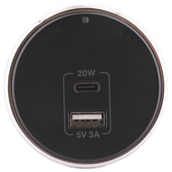 เต้ารับ Power Track 1C+1USB A PD20W สีดำ