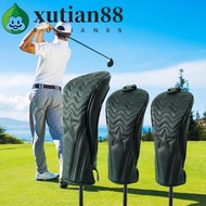 XUTIAN Golf Headcover, PU Leather Waterproof Golf Wood Cover, Golf Accessories Dustfroof 2 Color Hyb