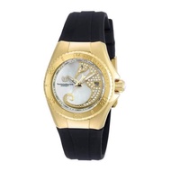 ▩☊✼TECHNOMARINE CRUISE MARINE DREAM MOTHER OF PEARL BLACK SILICONE LADIES WATCH