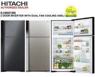 HITACHI R-V690P7MS New Stylish 2 door Inverter Refrigerator 550L