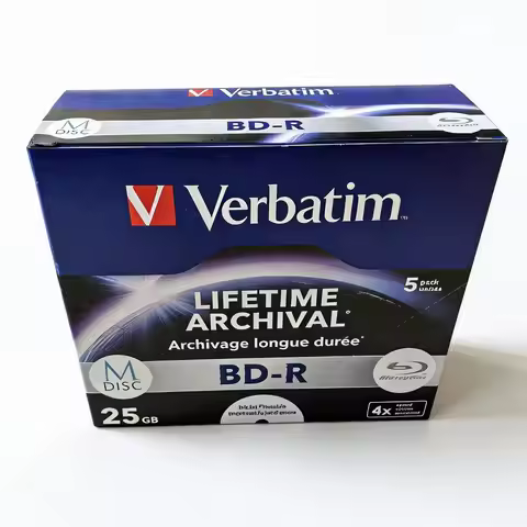 BDR Mdisc 25g LifeTime Archival M-disc BD-R 25GB 4X Speed InkJet Printable 5pcs/box