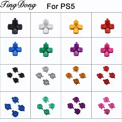 1PC Metal Aluminum Action Bullet keys 、Direction D-pad Key Buttons For PS5 Controller Button Accesso