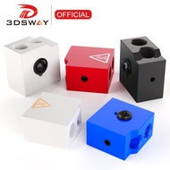 3DSWAY 3D Printer Parts Heater Block e3d v6 Hotend Volcano v2 Heat Extruder J-head Aluminum Heating 