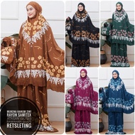 Mukena Hanum 2 in 1 Batik cap pekalongan standar jumbo rayon samitex