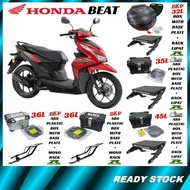 (HONDA Beat) BKP 30L 32L 36L GS 36L EMS 35L Top Box+RAPIDO Adjustable Rack Lipat/Monorack Motorcycle