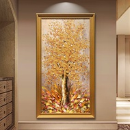 Original Golden Fortune Tree Entry Living Room Oil Painting Money Painting Entry Entrance Decorative