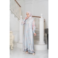 Jubah Muslimah Premium Silk Dress Naraya Lavina Ibu Embroidery Chest Dress