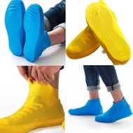 Cover Shoes High Waterproof Rainproof Rubber Shoe Coating Suit - M Blue