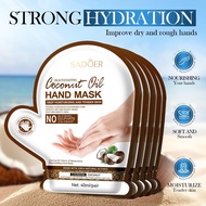 Coconut Oil Hand Mask, Vitamin E Moisturizing Care - 40ml Deep Hydration For Dry Skin, Hand B1d7