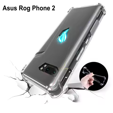 For Asus Rog Phone II ZS660KS Case Air Cushion Shockproof Airbag Silicone Soft TPU Back Cover Case f