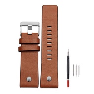 Diesel Watch Band Replacement Calfskin Leather Watch Strap with Tool 24mm 26mm 28mm Replacement for 